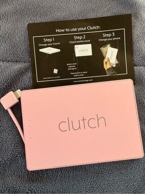 Clutch Portable Charger Power Bank - Pink